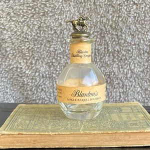 Blanton's Single Barrel Bourbon Whiskey Empty Bottle 50ml Horse Cork